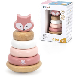 Viga Toys Viga Polarb Drewniana Piramidka Edukacyjna -