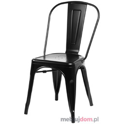 Krzesło PARIS inspirowane Tolix Czarny