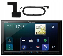 Pioneer SPH-DA230DAB Radio samochodowe 2DIN CarPlay Android antena