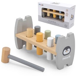 Viga Toys VIGA PolarB Drewniana Przebijanka Wbijanka