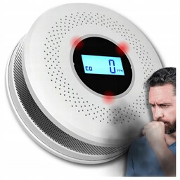 Czujnik Czadu Detektor Dymu Wykrywacz Tlenku Węgla Alarm