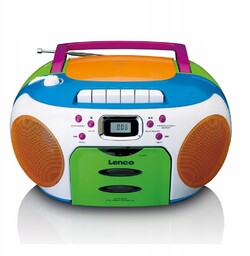 Lenco kolorowy BoomBoX SCD-971 radio Fm, Odtwarzacz Kaset,