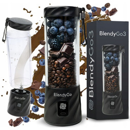 BlendyGo,Blender Bezprzewodowy 3 550 Ml Usb Czarny