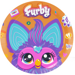 Talerzyki papierowe Furby - 18 cm - 8