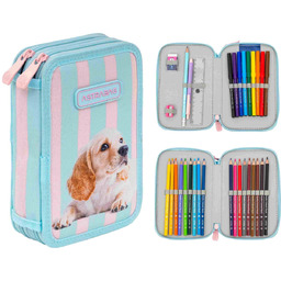 Piórnik Szkolny Astrabag Puppy Line 2-Komorowy z Wyposażeniem