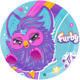 Talerzyki papierowe Furby - 23 cm - 8