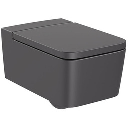 Roca Inspira Square Rimless miska wc podwieszana Onyks