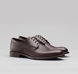 Brązowe buty skórzane p005