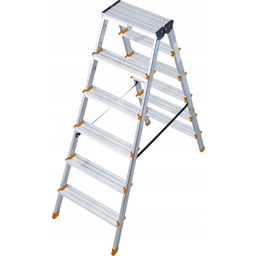 Drabina aluminiowa Krause 2x6 ze stopniami Dopplo
