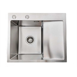 Zlewozmywak stalowy jednokomorowy z ociekaczem Inox STEEL 5849L