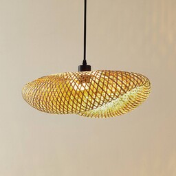 Lampa wisząca Eleane Lindby, możliwość ściemniania, jasne drewno,