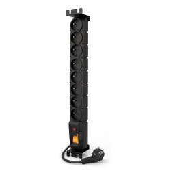 Acar S8 RACK 19" 8 gniazd 3m Czarny