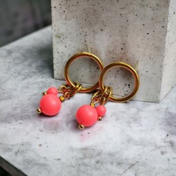 Pakamera Swarovski neon pearls : neon red