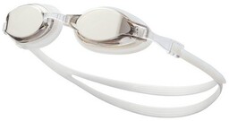 Nike, okulary pływackie, unisex, srebrne NESSD125