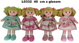 Sun-Day, lalka pluszowa z głosem 40cm l0332 1szt.mix