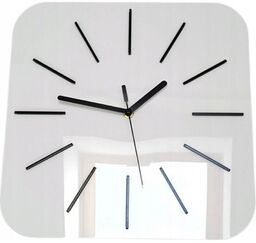 Zegar ścienny akrylowy hipnotic 30cm biały white okrągły