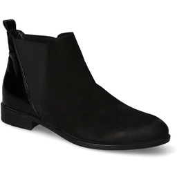 Botki Damiss 283 Czarne nubuk/lakier