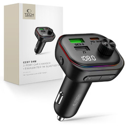 TECH-PROTECT CC07 3-PORT CAR CHARGER PD 54W +