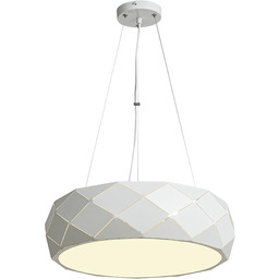 Light Prestige Reus wisząca biała, metal, E27, 60