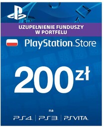 Sony PlayStation Network 200 zł Doładowanie portfela PSN