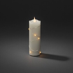 Konstsmide Christmas Świeca woskowa LED kremowa barwa światła