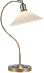 Lampa stołowa VELA 1L Antique Brass/Shiny White 108863