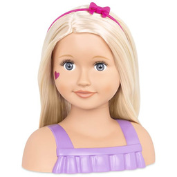 Głowa lalki do czesania blond Trista doll face