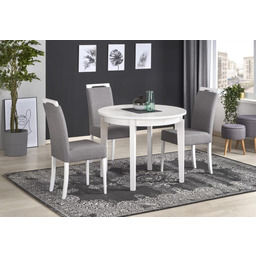 SORBUS stół rozkładany, blat - biały, nogi -