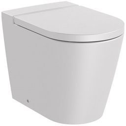 Roca Inspira Round Rimless miska WC stojąca Perłowy