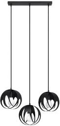 Lampa wisząca TULOS 3L czarna SL.1089 - Sollux