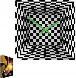 Zegar ścienny iluzja złudzenie akrylowy illusion okrągły kwarcowy