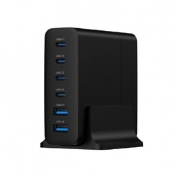 Gembird Ładowarka uniwersalna 75W GaN 2xUSB-A 4xUSB-C szybkie