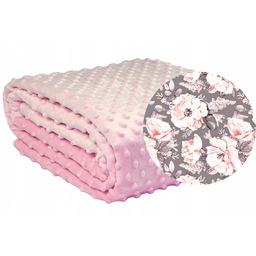 Dwustronna Narzuta Koc Na Łóżko 140x200 Bawełna Plusz