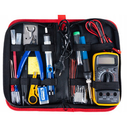 40W1 Zestaw Narzędzia Elektryczne Lutownica Multimetr Szczypce Etui