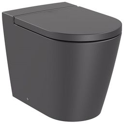 Roca Inspira Round Rimless miska WC stojąca Onyks