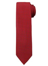 Czerwony Elegancki Męski Krawat -ALTIES- Wzór Geometryczny,