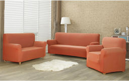 4Home Multielastyczny pokrowiec na fotel Comfort terracotta, pomarańczowy,
