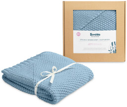 Sensillo, Otulacz/Kaptur, 100% bamboo, Niebieski