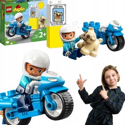 Lego Duplo Motocykl Policyjny Dla Dzeici Edukacyjny Rozwijający