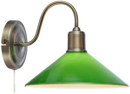 Kinkiet VELA 1L Antique Brass/Green 108866 - Markslojd