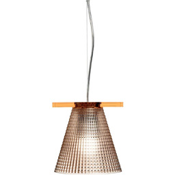 Kartell Light-Air, lampy wiszące z tłoczeniem, różowe