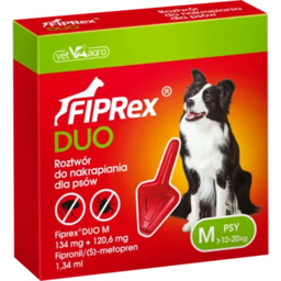 VET-AGRO Fiprex DUO M 10-20kg roztwór dla psów
