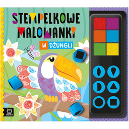 Aksjomat W dżungli. Stempelkowe malowanki, książeczka ze stempelkami