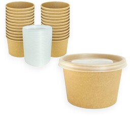 50 szt Kubek papierowy na zupę 250ml