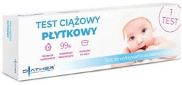 DIATHER Test ciążowy płytkowy, 1 sztuka
