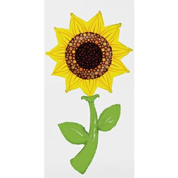 Balon foliowy Żółty Słonecznik - 169 cm -