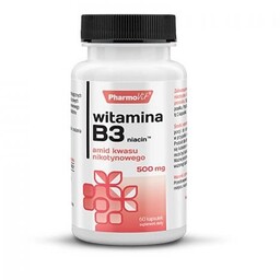 Witamina B3 Niacyna Niacin amid kwasu nikotynowego 500mg