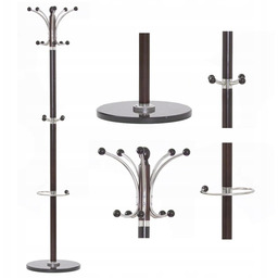 Wieszak Drewniany na Korytarz W13 Wenge Podłogowy