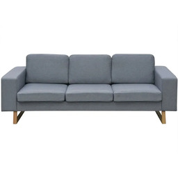 Edinos Jasnoszara 3-osobowa sofa T9-P55