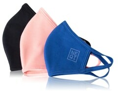 NEQI Wspólnota Różowy/Niebieski/Czarny Maska ochronna 3 szt.